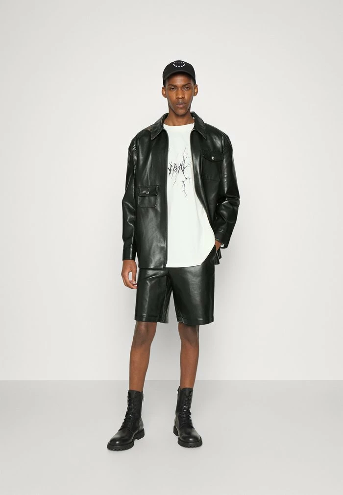 ARMY SHIRT ZIP - Shirt - black Han Kjøbenhavn ARMY SHIRT ZIP - Shirt - Black -Han Kjøbenhavn Shop 000144b42a5045dab2f1c1ffee0be8ce