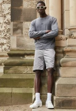 Han Kjøbenhavn DISTRESSED TEE LONG SLEEVE DIAMOND - Sweatshirt - Dark Grey