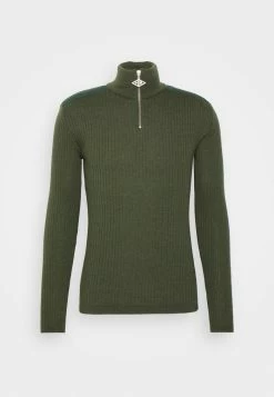 Han Kjøbenhavn ZIP TURTLENECK - Jumper - Army Green -Han Kjøbenhavn Shop 071589151eb24f41883fac0d12c52705