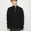 Han Kjøbenhavn HALF ZIP - Sweatshirt - Faded Black -Han Kjøbenhavn Shop 109910c2bc4749c3bed6c86a269fc32b