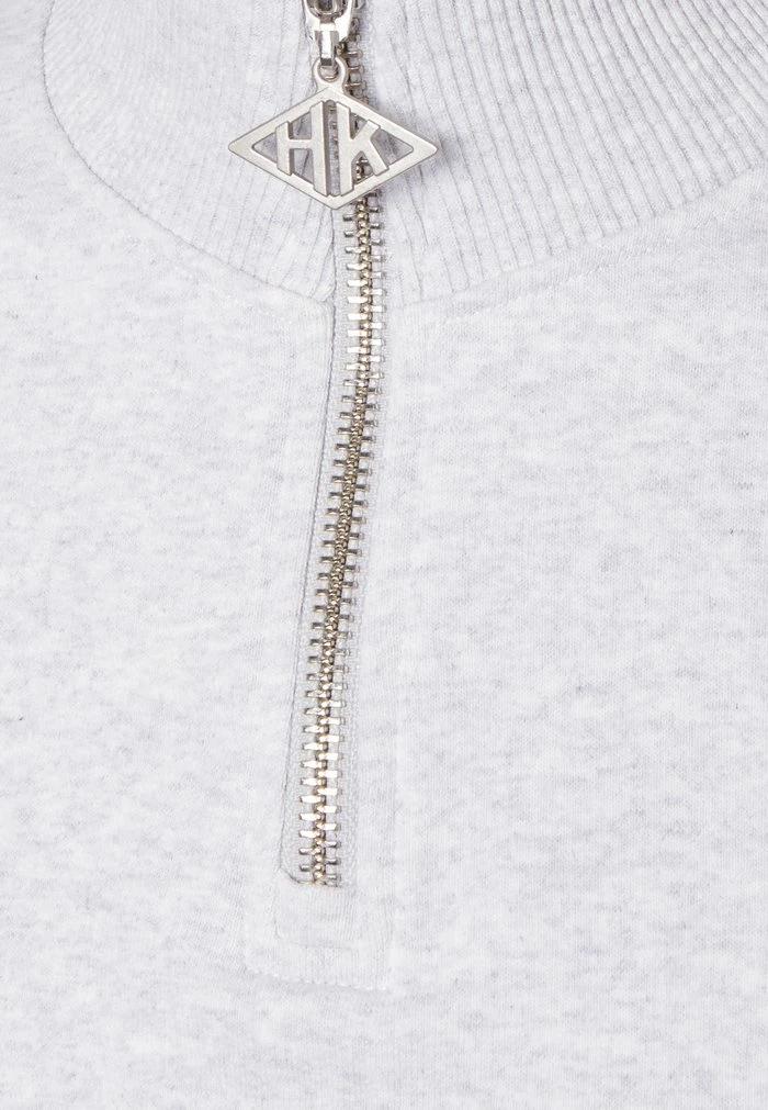 HALF ZIP - Sweatshirt - light grey melange Han Kjøbenhavn HALF ZIP - Sweatshirt - Light Grey Melange -Han Kjøbenhavn Shop 17f2497f938f49af9898389b3e56d063