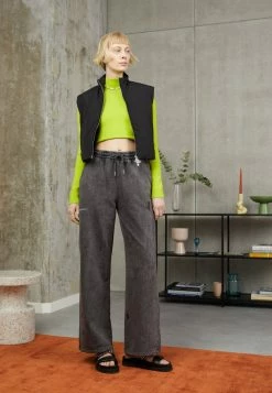 Han Kjøbenhavn PANTS WIDE LEG - Tracksuit Bottoms - Black Acid