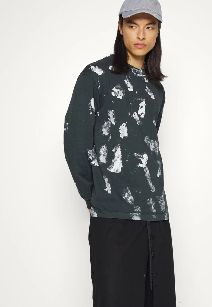 LOGO BOXY TEE LONG SLEEVE PAINT - Long sleeved top - faded black Han Kjøbenhavn LOGO BOXY TEE LONG SLEEVE PAINT - Long Sleeved Top - Faded Black -Han Kjøbenhavn Shop 1cb02bacdc8341959274207a67fbfdae