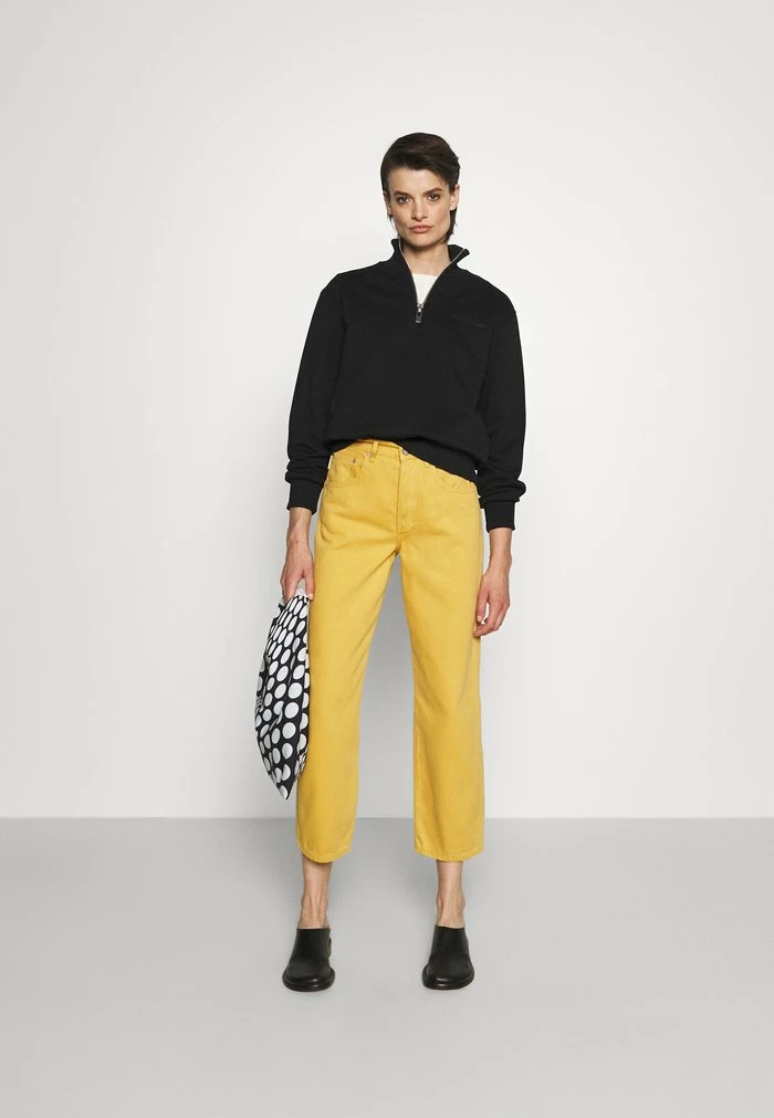 HALF ZIP LOGO - Sweatshirt - black Han Kjøbenhavn HALF ZIP LOGO - Sweatshirt - Black -Han Kjøbenhavn Shop 1e876bbad21b4b6da09bb42dedb9d0fd