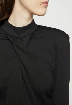 Han Kjøbenhavn SHARP TWISTED DRAPE DRESS - Jersey Dress - Black -Han Kjøbenhavn Shop 210306cb9f2242c4bb11d5ac8dbe5392