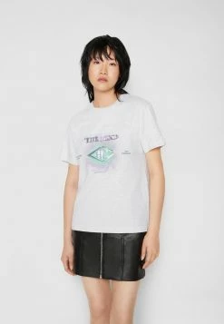 Han Kjøbenhavn ARTWORK TEE - Print T-shirt - Light Grey Galaxy
