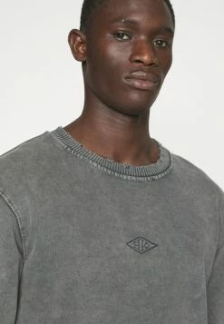 Han Kjøbenhavn DISTRESSED CREWNECK DIAMOND - Sweatshirt - Dark Grey -Han Kjøbenhavn Shop 2b8b0c0331fc4d6f90e4cce2210e9dfe