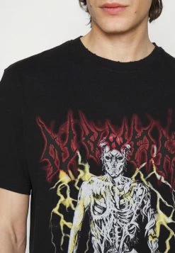 Han Kjøbenhavn ARTWORK TEE SHORT SLEEVE - Print T-shirt - Faded Black -Han Kjøbenhavn Shop 2dddb5059d964b398a1a93e6c516358e