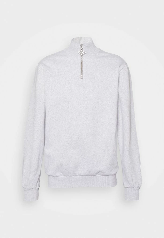 HALF ZIP - Sweatshirt - light grey melange Han Kjøbenhavn HALF ZIP - Sweatshirt - Light Grey Melange -Han Kjøbenhavn Shop 30401e6e7bd246f4ba5e9b2ddbc8467d