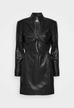 Han Kjøbenhavn HALF ZIP TUCK DRESS - Day Dress - Black -Han Kjøbenhavn Shop 328369f1c7f5474ea6dc016603b750d1