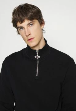 Han Kjøbenhavn HALF ZIP - Sweatshirt - Faded Black -Han Kjøbenhavn Shop 3514d67475e348b6b70b997237655d1e