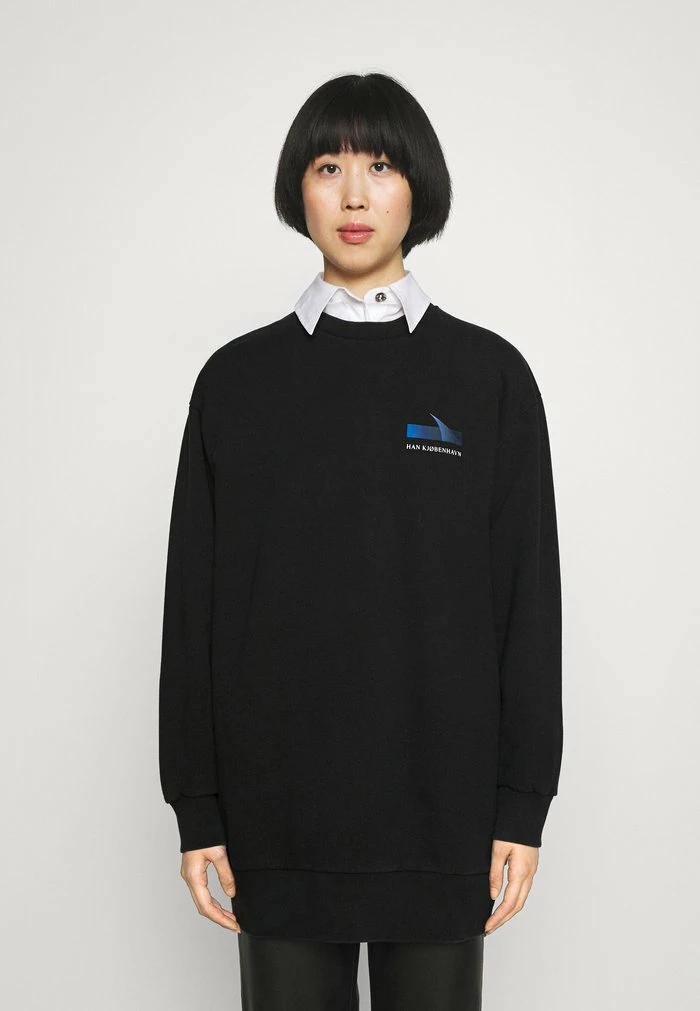RELAXED CREW - Sweatshirt - faded black Han Kjøbenhavn RELAXED CREW - Sweatshirt - Faded Black -Han Kjøbenhavn Shop 3664aea30f8242188680a4c76107e7e8