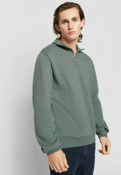 Han Kjøbenhavn HALF ZIP - Sweatshirt - Dusty Green/silver -Han Kjøbenhavn Shop 37420495410447539ac7cf2cf37f4f4b