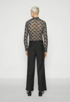 Han Kjøbenhavn PLEATED SUIT TROUSERS UNISEX - Trousers - Black -Han Kjøbenhavn Shop 38d757e14a2f44e197021525df137b29