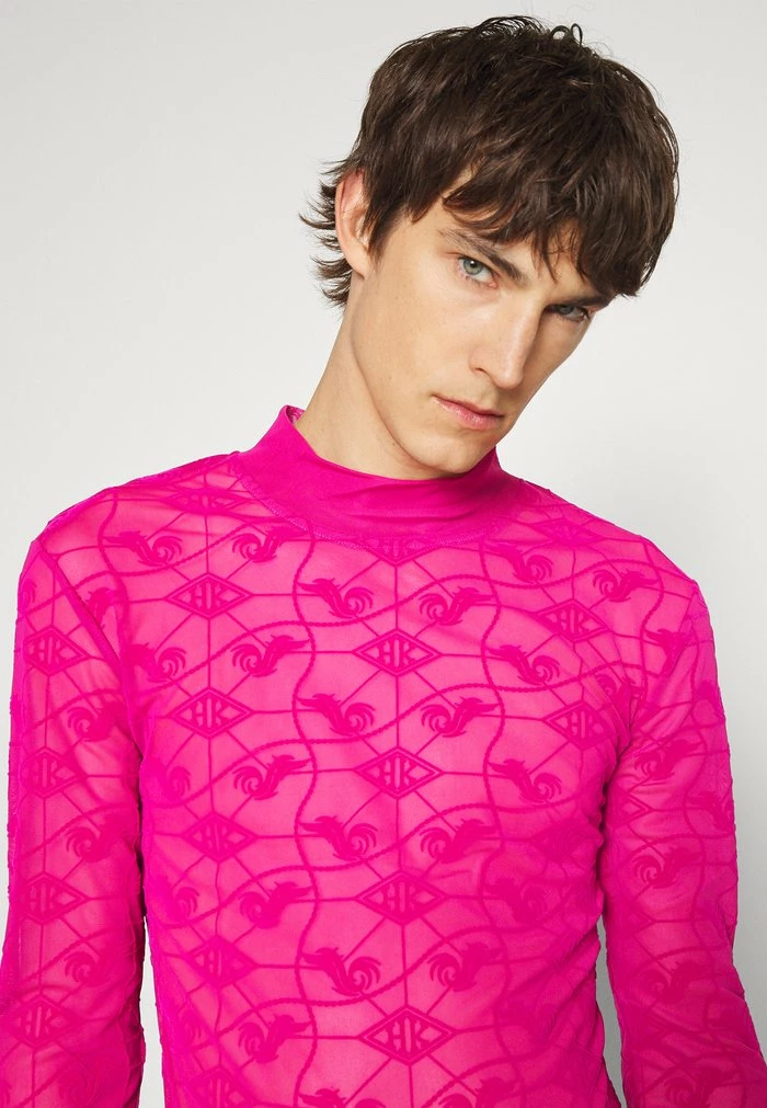 MONOGRAM TURTLENECK LONG SLEEVE - Long sleeved top - magenta Han Kjøbenhavn MONOGRAM TURTLENECK LONG SLEEVE - Long Sleeved Top - Magenta -Han Kjøbenhavn Shop 3c81356a741e49c5a48cea90e8d13443