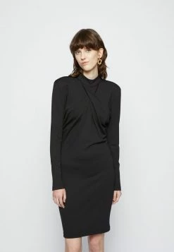 Han Kjøbenhavn SHARP TWISTED DRAPE DRESS - Jersey Dress - Black -Han Kjøbenhavn Shop 415eedaa4e684cde982ee9fdf7f96950