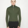 Han Kjøbenhavn ZIP TURTLENECK - Jumper - Army Green -Han Kjøbenhavn Shop 436493d49b40456a89aa00cab302173d