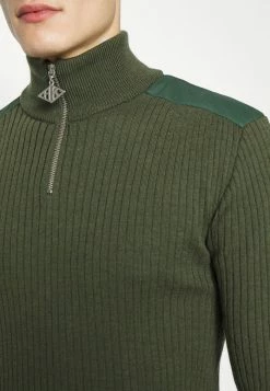 Han Kjøbenhavn ZIP TURTLENECK - Jumper - Army Green -Han Kjøbenhavn Shop 4b57f5d8b472406e9d5d9eedc6a3deeb