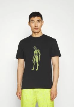 Han Kjøbenhavn ARTWORK TEE SHORT SLEEVE - Print T-shirt - Faded Black