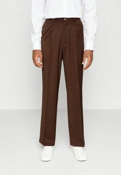 Han Kjøbenhavn BOXY SUIT PANTS - Suit Trousers - Brown