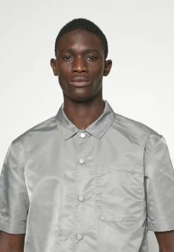Han Kjøbenhavn SUMMER SHIRT SHORT SLEEVE - Shirt - Grey -Han Kjøbenhavn Shop 54abeac2580a406189a21d5488eb5820