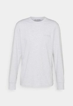 Han Kjøbenhavn CASUAL TEE LONG SLEEVE - Long Sleeved Top - Light Grey Melange Logo -Han Kjøbenhavn Shop 56fc8a728d8346058a0db753bc2e0f87