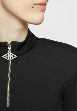 Han Kjøbenhavn SHARP HALF ZIP - Long Sleeved Top - Black -Han Kjøbenhavn Shop 58cecf01b3fc48a1945927d25b63f9f7