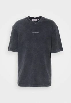 Han Kjøbenhavn DISTRESSED TEE SHORT SLEEVE LOGO - Basic T-shirt - Dark Grey
