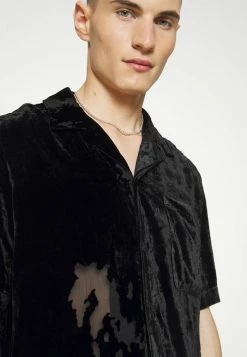 Han Kjøbenhavn SUMMER SHIRT SHORT SLEEVE - Shirt - Black Burnout -Han Kjøbenhavn Shop 5e5d0460bf2d426b9f7b3a14e383b385