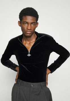 Han Kjøbenhavn HALF ZIP SHARP LONG SLEEVE - Sweatshirt - Black -Han Kjøbenhavn Shop 6885ad77745b425ead28750a381ffff9