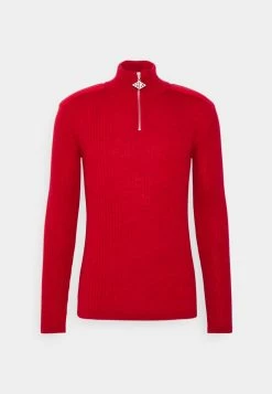 Han Kjøbenhavn ZIP TURTLENECK - Jumper - Red -Han Kjøbenhavn Shop 689e722af20f44329608700bbf615d64