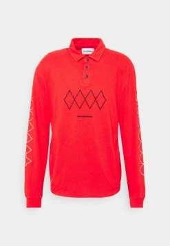 Han Kjøbenhavn SHIRT LONG SLEEVE - Polo Shirt - Red -Han Kjøbenhavn Shop 693e5005764848ea9e3f941de3b440ef