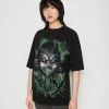 Han Kjøbenhavn BOYFRIEND TEE SHORT SLEEVE - Print T-shirt - Faded Black Alien -Han Kjøbenhavn Shop 6e1a823dbcf143d4b76d182a5326db13