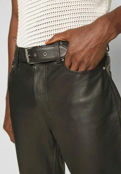 Han Kjøbenhavn BELTED TROUSERS - Leather Trousers - Black -Han Kjøbenhavn Shop 6e342397f6c64bdaa546a83ef6e91fe1