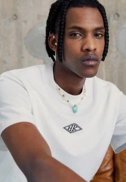 Han Kjøbenhavn BOXY TEE SHORT SLEEVE - Basic T-shirt - Off White Diamond -Han Kjøbenhavn Shop 758789fc841d4fe6854f1e03514a88f2