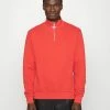 Han Kjøbenhavn HALF ZIP - Sweatshirt - Red -Han Kjøbenhavn Shop 76b49d7d0cdb4f5eb242908e5a9d0896