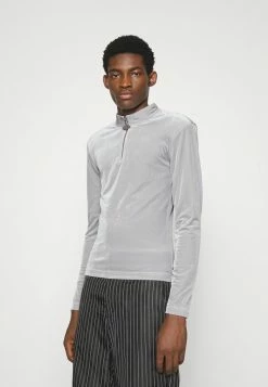 Han Kjøbenhavn HALF ZIP SHARP LONG SLEEVE - Sweatshirt - Grey