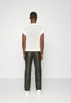 Han Kjøbenhavn BELTED TROUSERS - Leather Trousers - Black -Han Kjøbenhavn Shop 81637d6d6ea540a6910ef4b5b888224c
