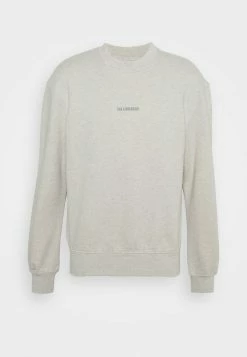 Han Kjøbenhavn DISTRESSED CREW LOGO - Sweatshirt - Grey Melange