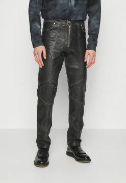 Han Kjøbenhavn PANTS - Leather Trousers - Black