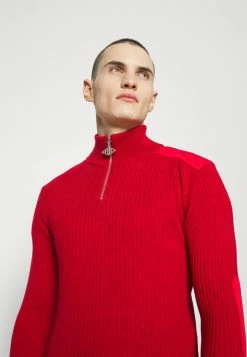 Han Kjøbenhavn ZIP TURTLENECK - Jumper - Red -Han Kjøbenhavn Shop 8f01f2bec94f4d7eba336692bfc82fa9