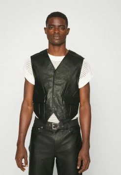 Han Kjøbenhavn TENDON VEST - Waistcoat - Black