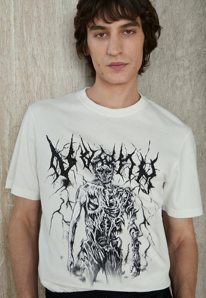 ARTWORK TEE SHORT SLEEVE - Print T-shirt - off white Han Kjøbenhavn ARTWORK TEE SHORT SLEEVE - Print T-shirt - Off White -Han Kjøbenhavn Shop 9b3183b5defc46f5ab09200da20ae188