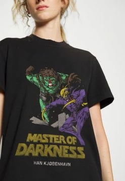 Han Kjøbenhavn ARTWORK SHORT SLEEVE - Print T-shirt - Faded Black -Han Kjøbenhavn Shop 9c411375454a4fb5b56e008eeebd8c56