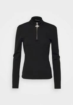 Han Kjøbenhavn SHARP HALF ZIP - Long Sleeved Top - Black -Han Kjøbenhavn Shop 9e39a511321b416f90588734ec4748c5