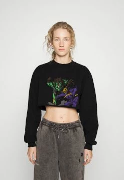 Han Kjøbenhavn CROPPED CREWNECK - Sweatshirt - Faded Black