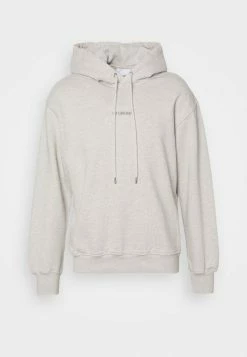 Han Kjøbenhavn DISTRESSED HOODIE LOGO - Sweatshirt - Grey Melange