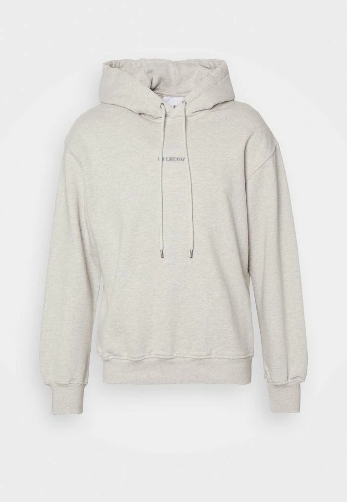 DISTRESSED HOODIE LOGO - Sweatshirt - grey melange Han Kjøbenhavn DISTRESSED HOODIE LOGO - Sweatshirt - Grey Melange -Han Kjøbenhavn Shop a0a47e65294343b0bc3a6ce2db9d4aa8