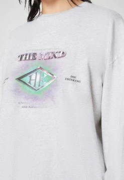 Han Kjøbenhavn BOXY LONG SLEEVE - Long Sleeved Top - Light Grey Galaxy -Han Kjøbenhavn Shop a214433eaf31401caf728ee18d9ca6b6