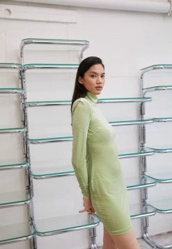 Han Kjøbenhavn SHARP TURTLENECK DRESS - Day Dress - Pale Green